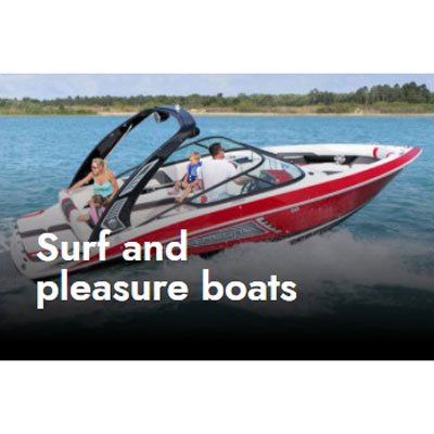 Surf and pleasure boats
