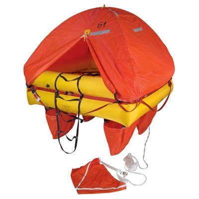 Emergency inflatable boat