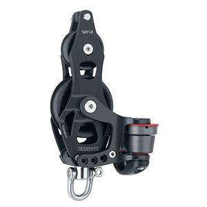 Harken Element 60mm Fiddle Block with Swivel, cam and becket