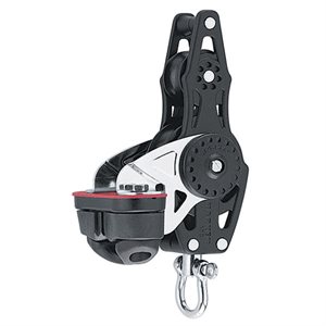 Harken 57mm Carbo fiddle block w / becket and cam