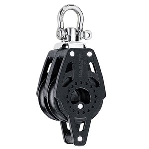 Harken Double block with swivel and becket Carbo 40mm