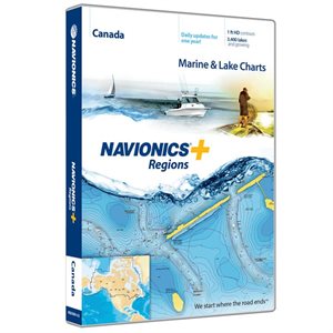 MSD Navionics+ Chart Canada Nautical / Lakes-Sonar charts