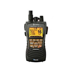 Radio VHF / DSC portatif flottant HH600 avec GPS et bluetooth de Cobra (Noir)