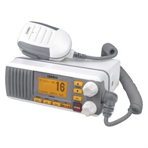 Uniden UM385 Fixed Mount Marine VHF Radio with DSC (White)