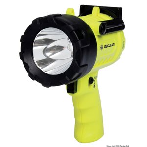 Waterproof 180 Lumen Battery-Powered Spotlight. Yellow.