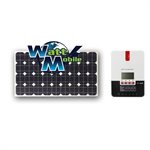 Ensemble avec panneaux solaires RIGIDES EcoSolPlanète 200W +MPPT 20A