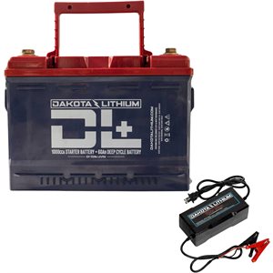 Batterie Dakota Lithium LiFePO4 Hybride Démarrage + décharge profonde 12 V 135Ah