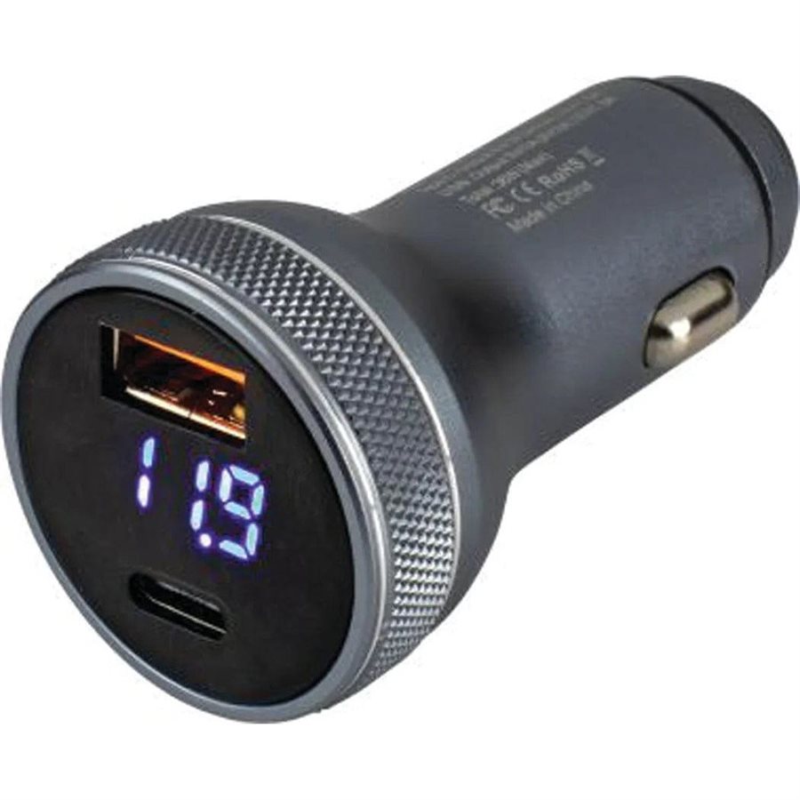 Seadog USB 3.0 & USB-C Power Plug with Volt Meter