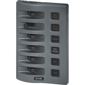 Blue Sea Systems DC water resistant 6 positions fuse panel