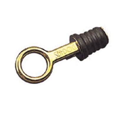 Sea-Dog Brass handle drain plug 1''