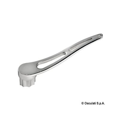Stainless steel handle for deck fills