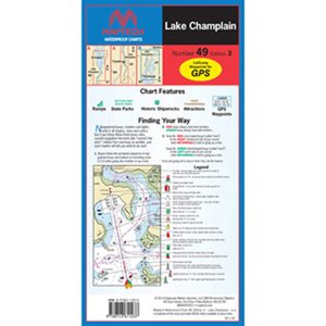 Lake Champlain Waterproof Chart