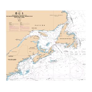 Cartes marines papiers du SHC - Golfe du Saint-Laurent, Baie des Chaleurs et Iles de la Madeleine