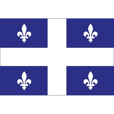 Quebec flag 9 x 18