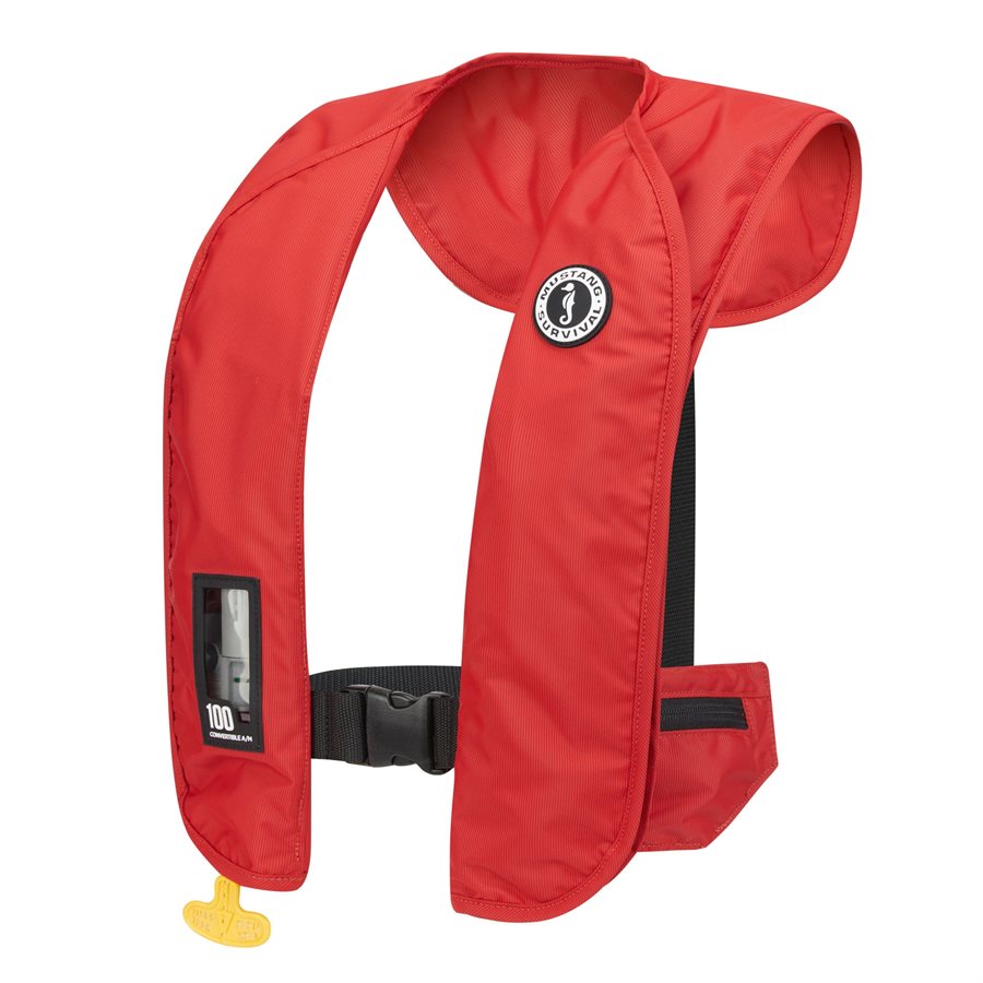 Mustang Survival MIT 100 CONVERTIBLE Inflatable collar (red)