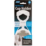 Clamp-On Rail Cup Holder 1-1 / 2 TO 2'' (white)