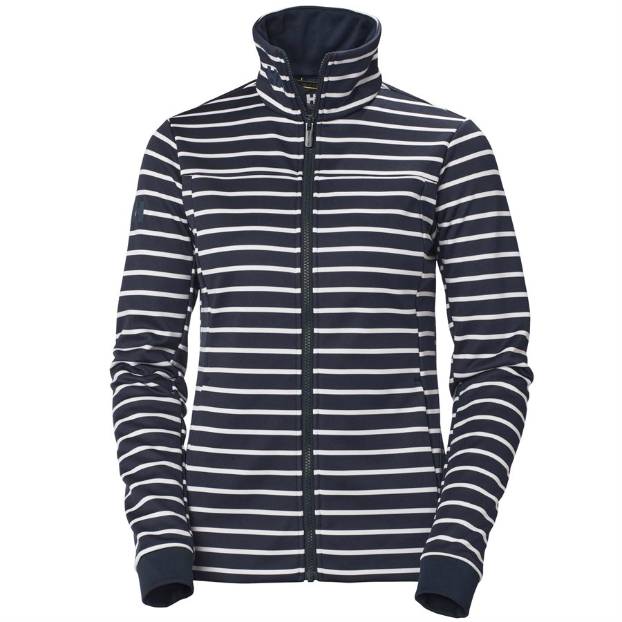 Helly Hansen Crew Fleece Jacket for women (navy stripe) (S)