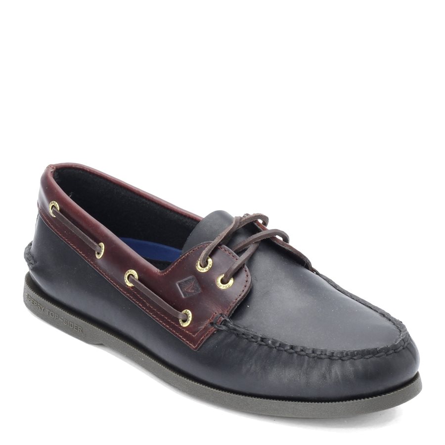 Men's Sperry Authentic Original Boat Shoes (black / amaretto) (10)