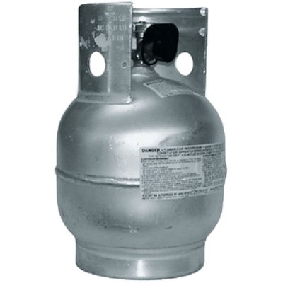 Brushed Aluminum Propane / LPG 10-lbs tank