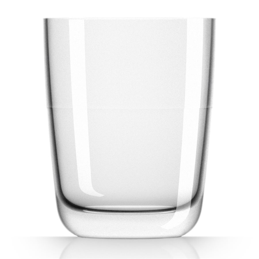 Clear plastic Unbreakable HighBall glass with a clear base