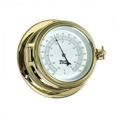 Weems & Plath Brass Barometer / Thermometer Endurance II 