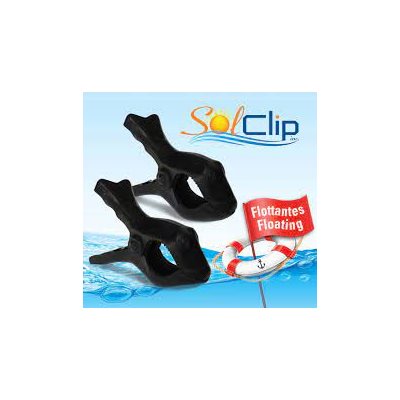 Clips à serviettes SolClip Flottante (poisson noir) (2)