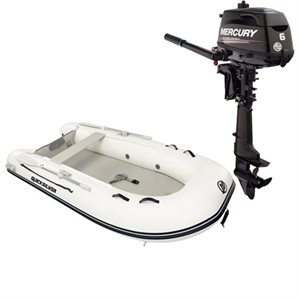 PROMO Kit Quicksilver AirDeck 300 Inflatable boat and Mercury outboard 6HP