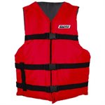 Ensemble Seachoice de 4 vestes de flottaison avec sac pour adulte (XL) (rouge)